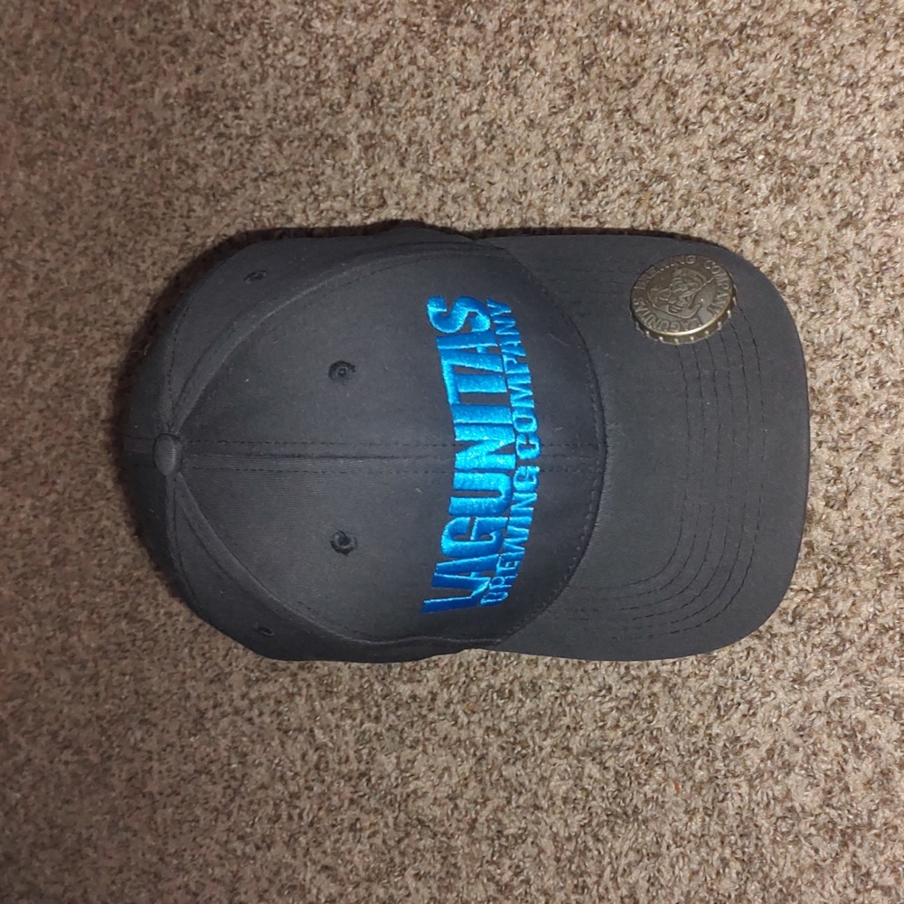 Lagunitas Black Bottle Opener Baseball Black Blue Cap